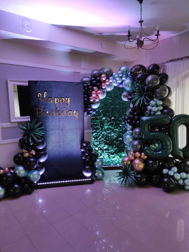 Ścianki balonowo-kwiatowe