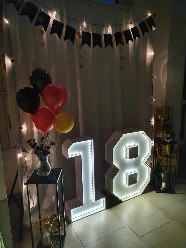 Ścianki balonowo-kwiatowe